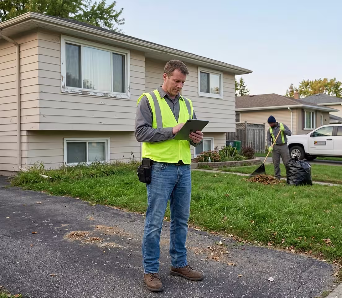 Property being assessed and documented